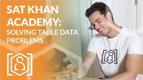 SAT Khan Academy Solving Table Data Problems