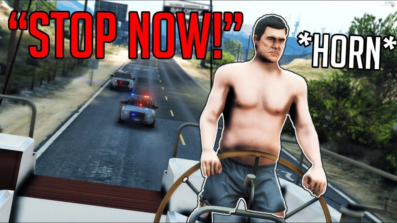 COPS GET ANGRY When I Keep Honking Boat Horn! (GTA RP) YouTube