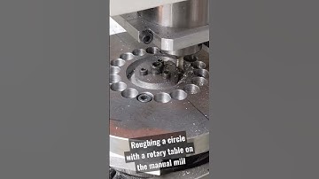 CHECK IT OUT! Using a Rotary Table on a Manual Mill to Make Round Parts #machining