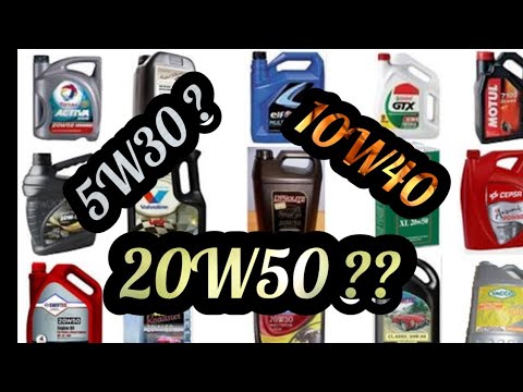 Vidéo: Quelle est la différence entre 15w50 et 20w50 ?