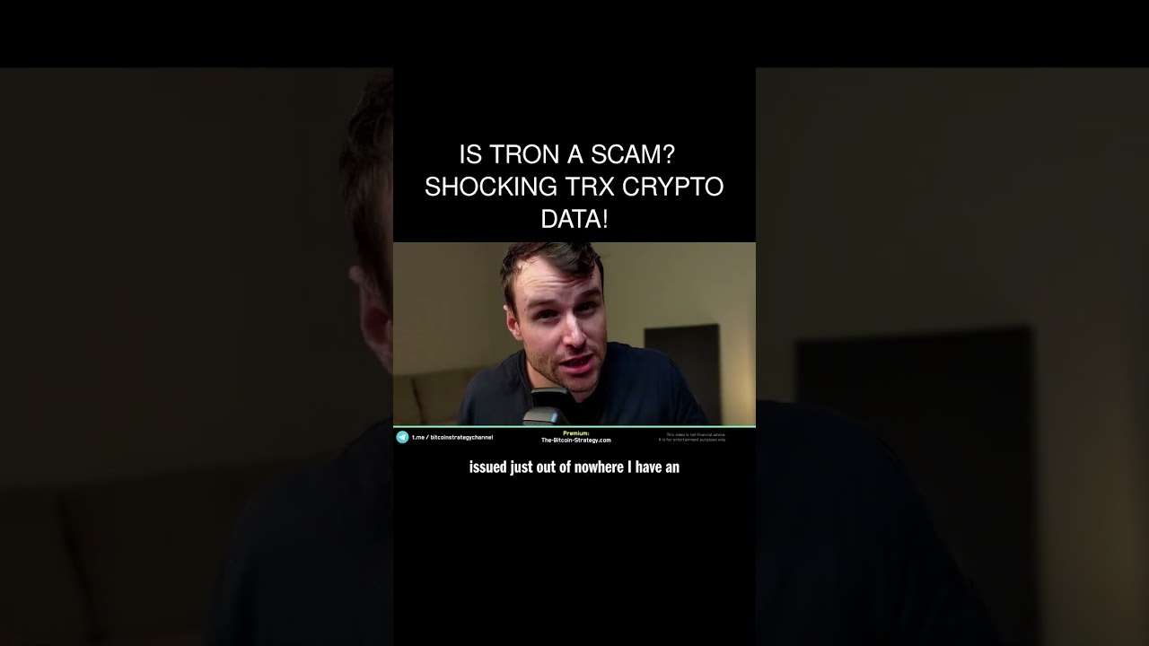 Is Tron A Scam? ☢ Shocking TRX Crypto Data! - YouTube