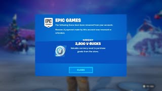 Fortnite is REMOVING V-BUCKS from Accounts.. (V-BUCKS GLITCH)