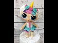 кукла LOL  из мастики  Cake LOL Surprise! How to make LOL Surprise Doll cake topper Танинторт