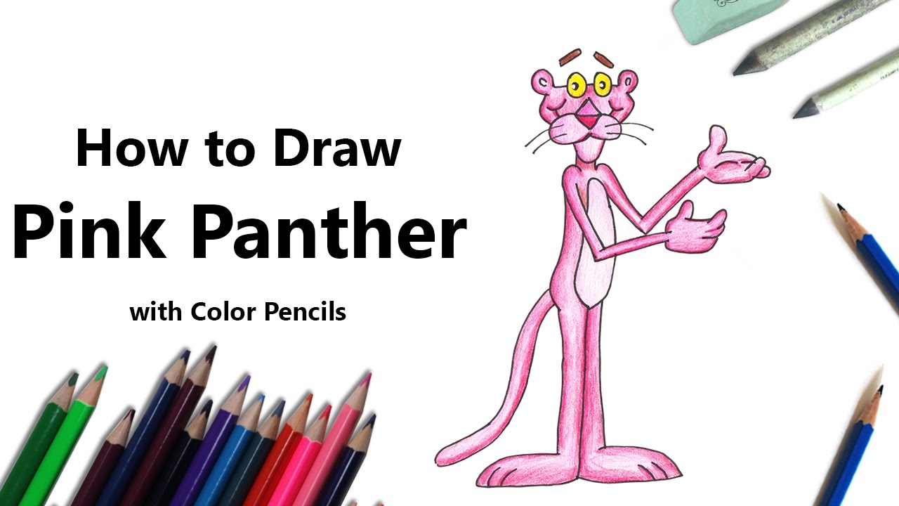 Everyone Can Draw! - PINK PANTHER ✍️ Like, Follow & Share for