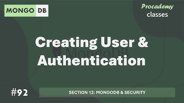 #92 Een gebruiker aanmaken en authenticeren | MongoDB & Beveiliging | MongoDB Complete Cursus 2025