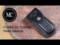 Funda de cuero para navaja Boker.