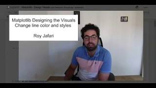 Matplotlib Designing the visuals line color and style