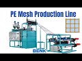 Pe mesh production line     pemesh mesh meshmachine meshproduction