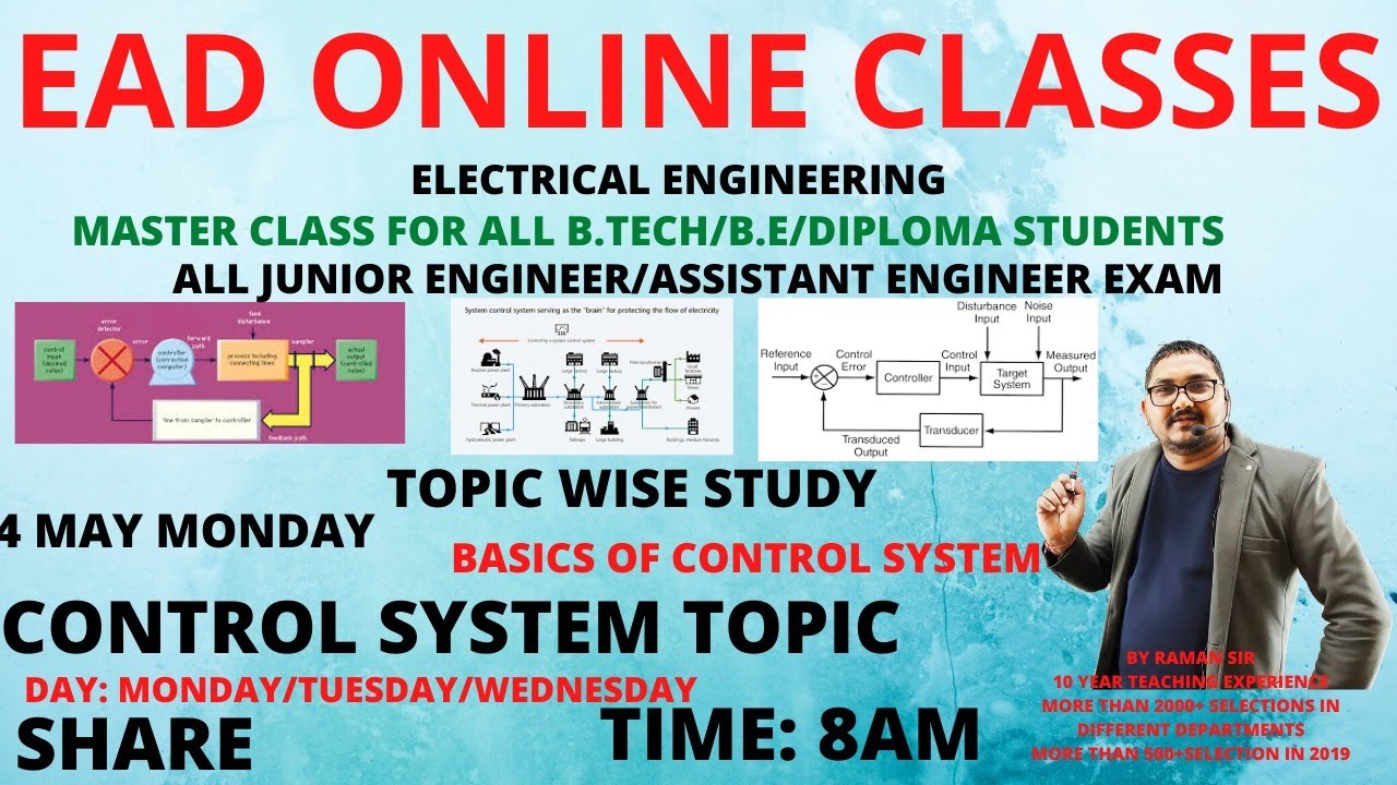 LECT-3 BASIC OF CONTROL SYSTEM[MASTER CLASS] FOR ALL ELECTRICAL ENGINEERS BY Mr RAMAN SIR
