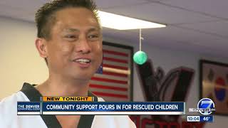 Community support pours in for rescued children