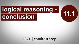 11.01.01 - Logical Reasoning - Conclusion Question Type - Intro