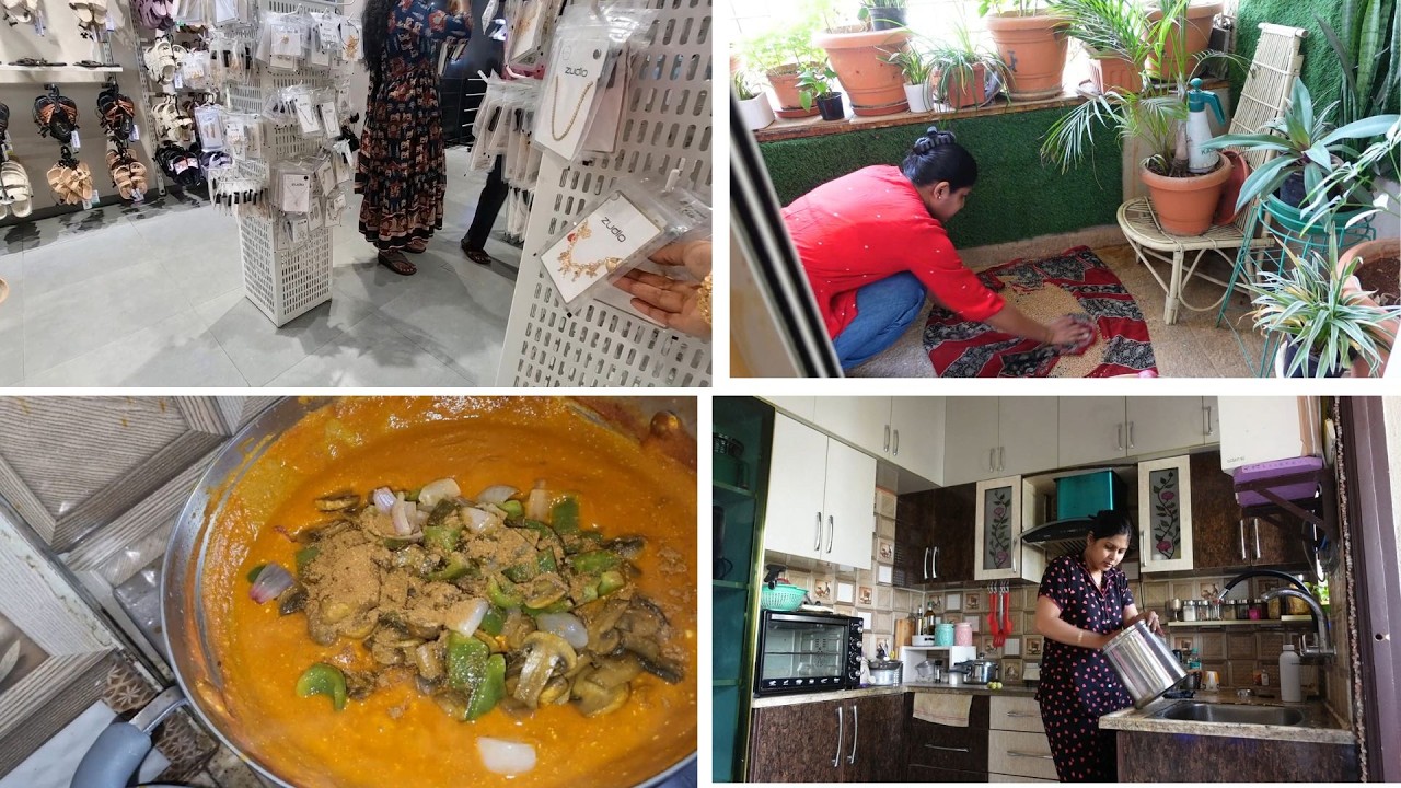 ದೊಡ್ಡ ಟಾಸ್ಕ್ - ಗಿಫ್ಟ್ ಶಾಪಿಂಗ್ ಶುರು l ಮಾರ್ನಿಂಗ್ ರೂಟೀನ್ l ಮಶ್ರೂಮ್ ಮಸಾಲಾ kannada vlog