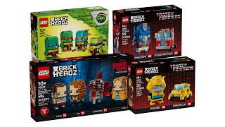 LEGO BrickHeadz Sets (40878,40879,40803,40804) Compilation/Collection Stop Motion Build