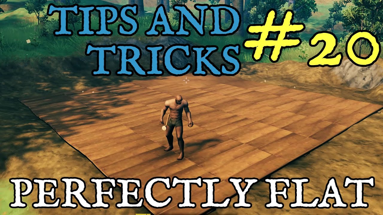 Valheim Tips and Tricks 20 How to get perfectly flat ground YouTube