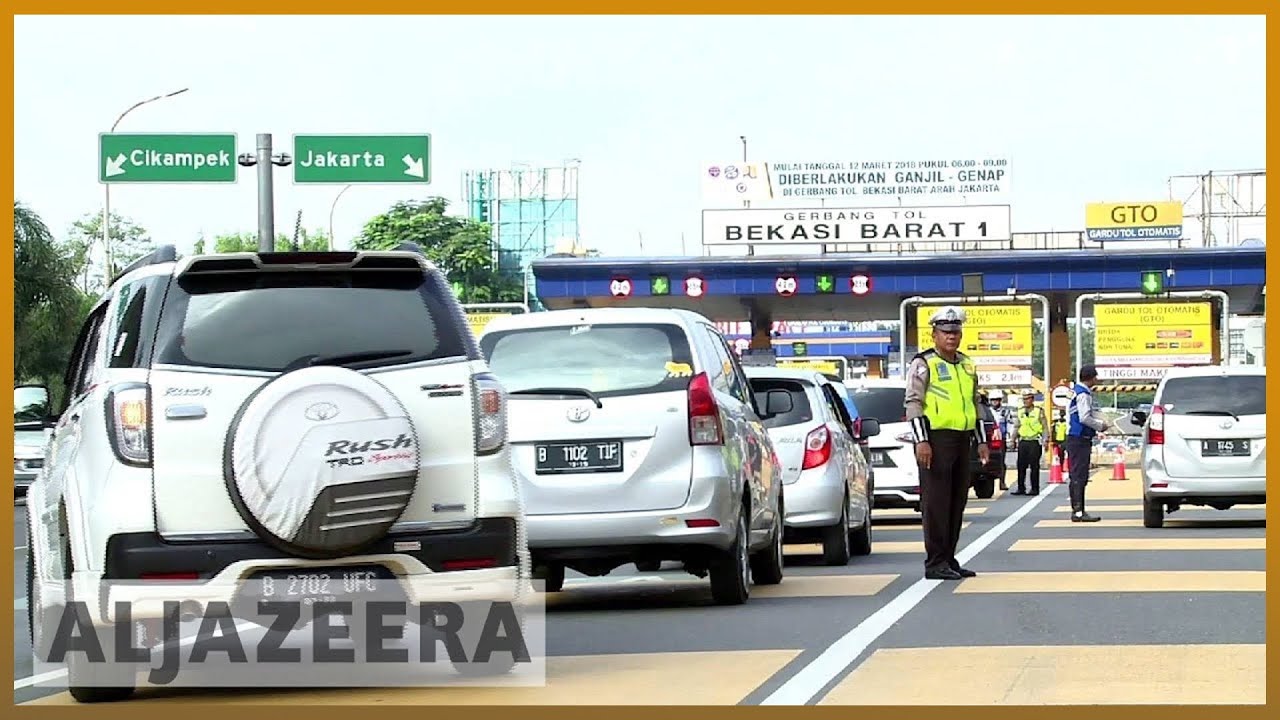 🇮🇩 جاكرتا تطبق نظام المرور الفردي والزوجي للحد من الازدحام | الجزيرة الإنجليزية