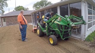 Tiller Challenge; Compact Tractor & King Kutter Tiller; Hard Clay or Top Soil? Pool Removed