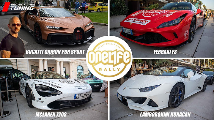 ONE LIFE RALLY ***100 SUPERAUTOMOBILA***  Bugatti Chiron Pur Sport napunio 2800 km u 7 Dana Rally-a!