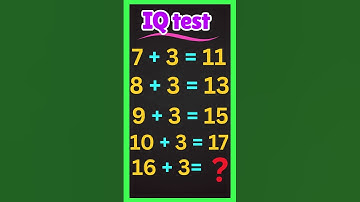Math puzzle for iq test part-5  #shorts #iqtest #short  #maths #mathematics #mathreels #mathreel