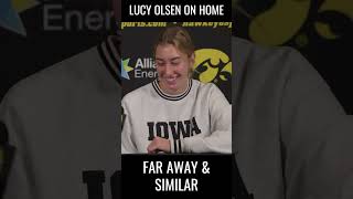 Hawkeye Lucy Olsen Is Asked About Pennsylvania #hawkeyes #shorts