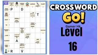 Crossword Go level 16 Walkthrough Solution 