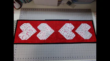 How To Sew A Mirrored Heart Table Runner