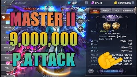 MASTER II WITH 9,000,000 P.ATTACK MU ORIGIN 2