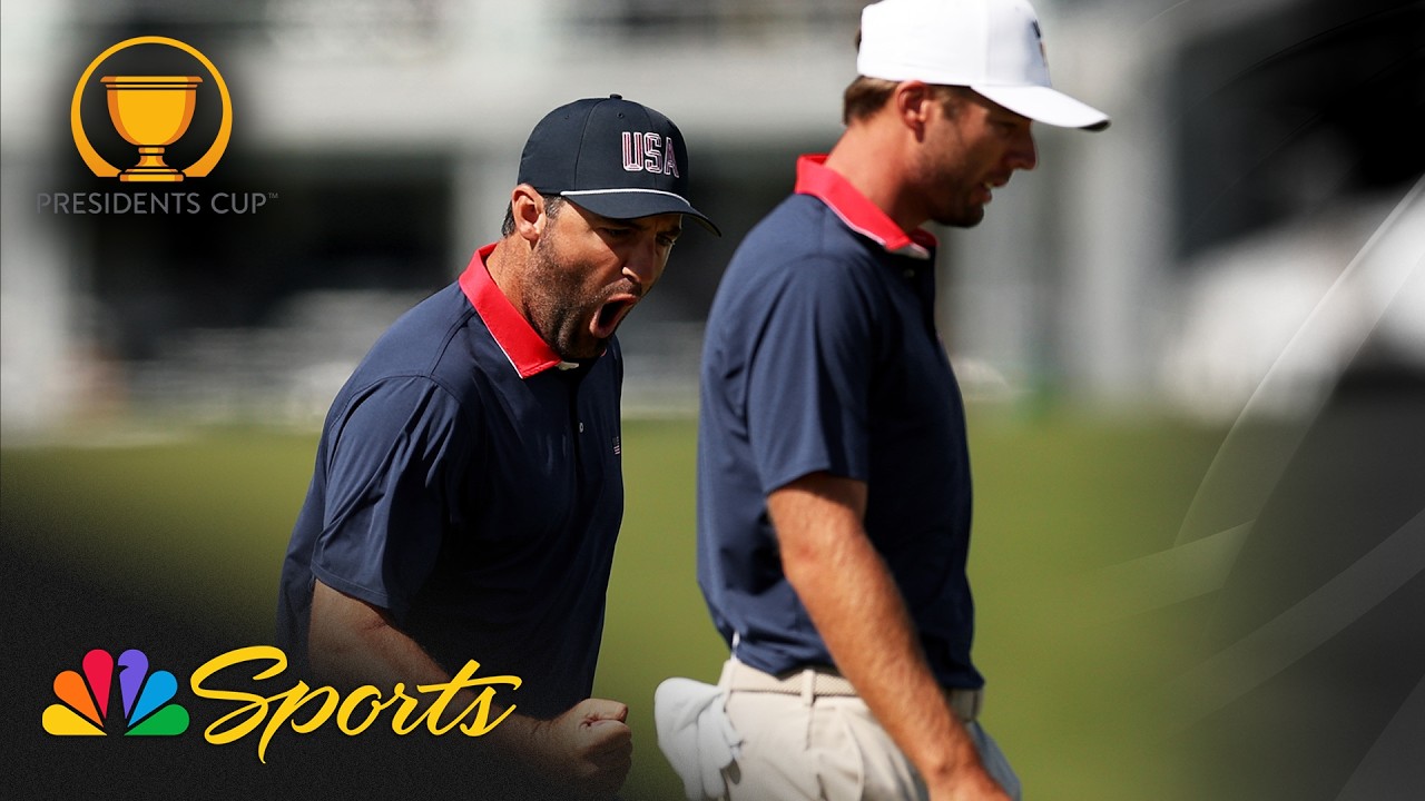 NBC Sports on Saturday's four-ball session at the Presidents Cup at Medinah.
