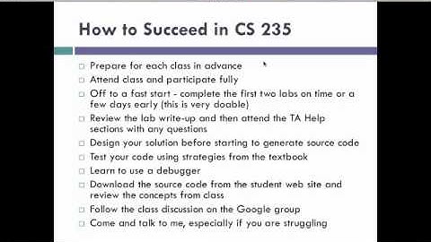 CS 235 Slidecast Introduction