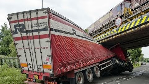 Trucks Hitting Bridges Compilation