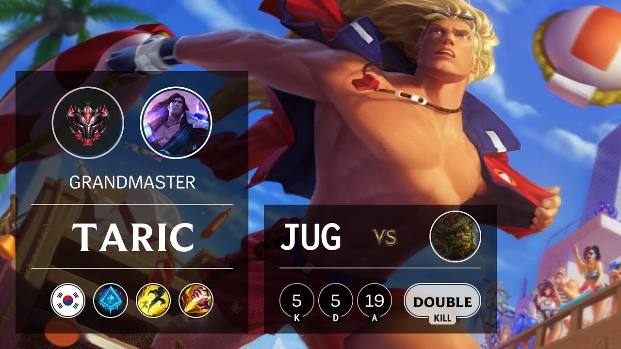 Taric Jungle vs Ivern - KR Grandmaster Patch 10.2