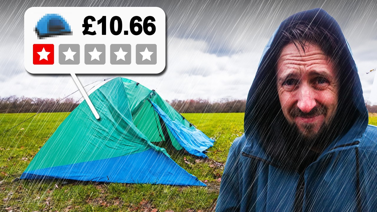 Camping In The Rain With The Cheapest Equipment