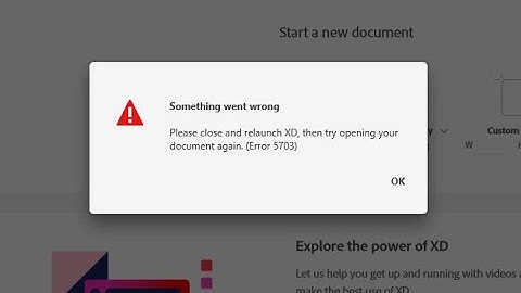 Adobe XD | Error 5719 | Solved!