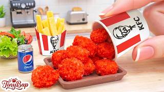 Mini Food Challenge🍟 How To Cook Crispy Chicken Nuggets KFC's Style🐥 TinyBap ASMR Mini Cooking