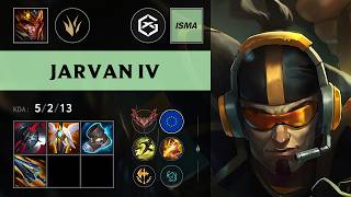 (GX ISMA) Jarvan IV Jungle vs Ivern - EUW Grandmaster Patch 26.13