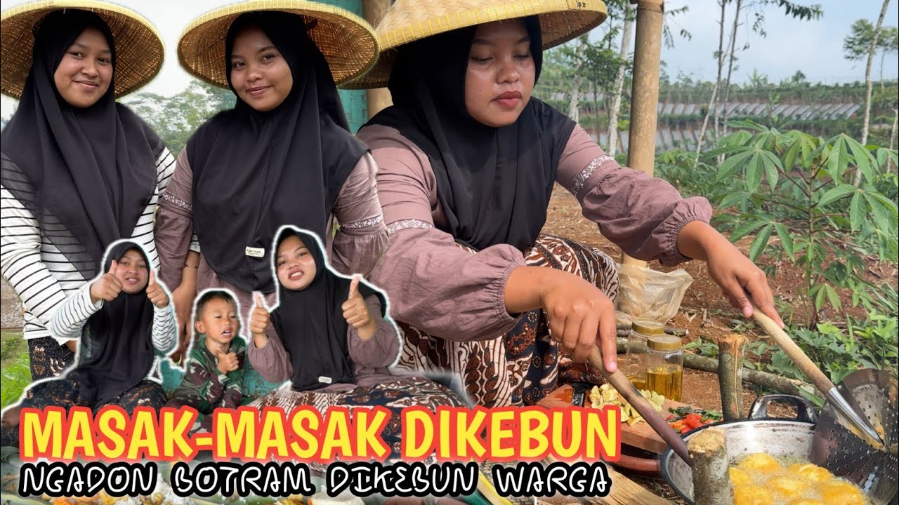 MASAK-MASAK DIKEBUN‼️Ngadon Botram NIKMATNYA Tidak Ada Dua Kalau Makan Dikebun
