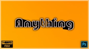 Create Loop Text Effect in Photoshop | One Minute Video - TECHPIXELZ