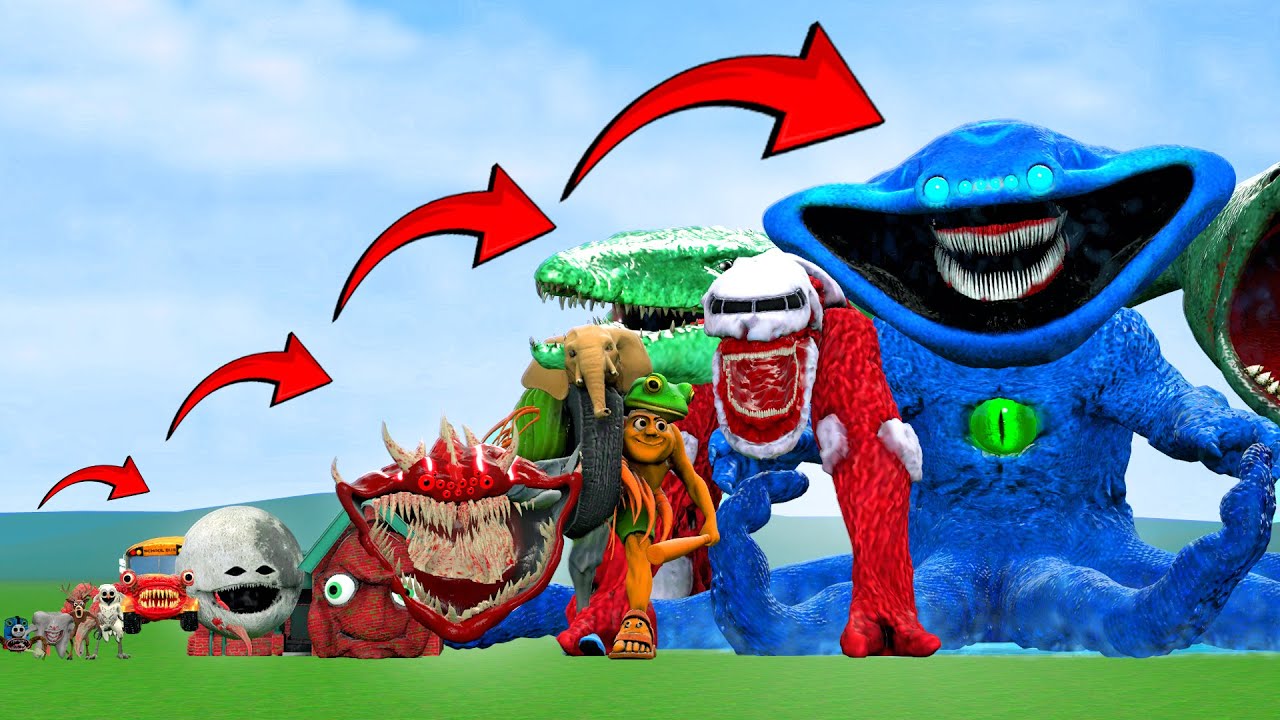 ปีศาจสุดโหดทั้งหมด ใครสูงที่สุด? Italian Brainrot , El Gran Maja, Granny's House , Sea Eater...