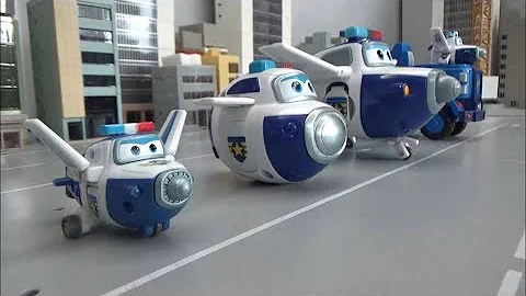 Super Wings Police Airplane Robot Toys Transformation 슈퍼윙스 경찰 비행기 로봇 장난감 변신