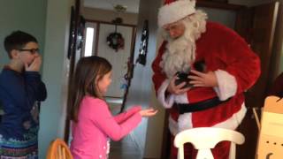 Kids Go Crazy When Santa Delivers A Christmas Kitten