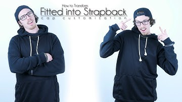 DIY Hat Transformation | Turn Fitted Hat into Strapback Hat
