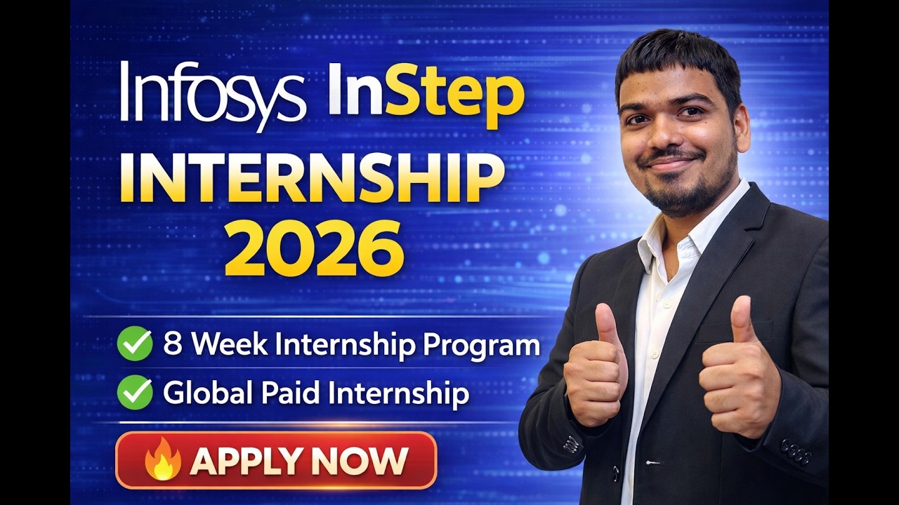 Infosys InStep Internship 2026 🔥 | Students Apply Now - YouTube