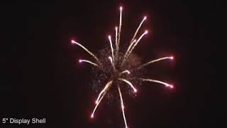 5 Inch Red Coconut With Crackling Flower Pistil(Professional Celebration Shell)