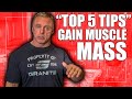 "5" Tips to Gain Muscle Mass as a Natural