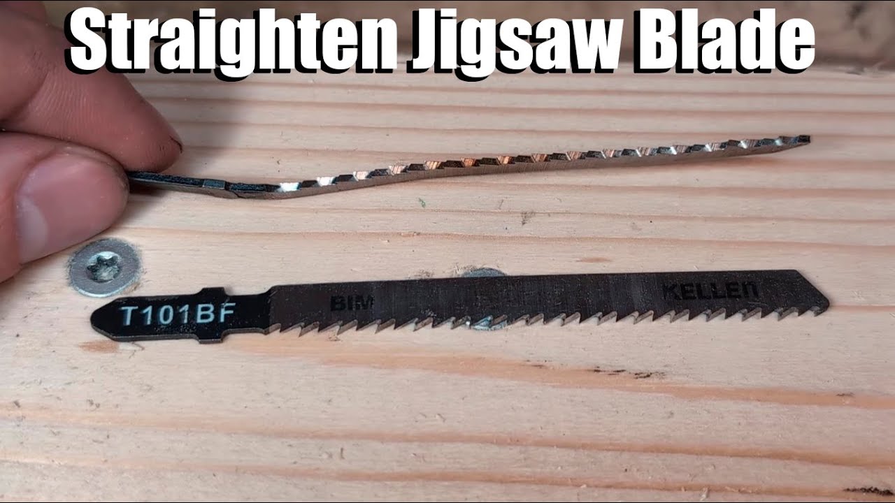 How To Straighten A Bent Jigsaw Blade With Basic Tools