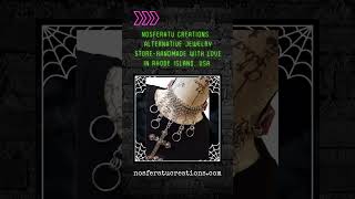 Goth chainmail jewelry 😱 #jewelry #etsy #jewelrydesigner #necklace #smallbusiness #short #trending