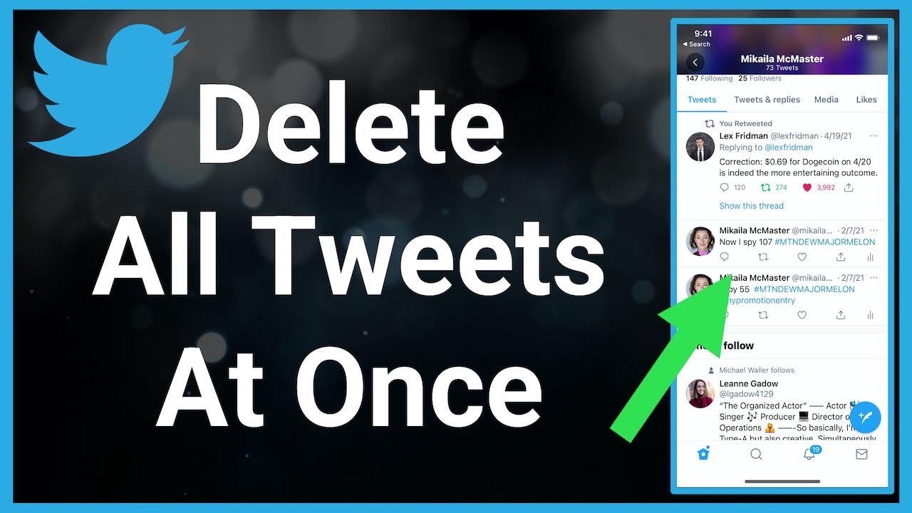 How To Delete All Tweets (At Once) - YouTube