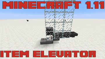 Minecraft 1.11 Item Elevator - Most compact & easy - Tutorial
