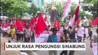 Tuntut Realisasi Relokasi, Pengungsi Sinabung Berunjuk Rasa