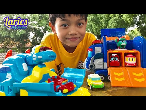 GOGODINO REX Rescue By Max Transform (Strom, Perry, Anky) Together with Larics