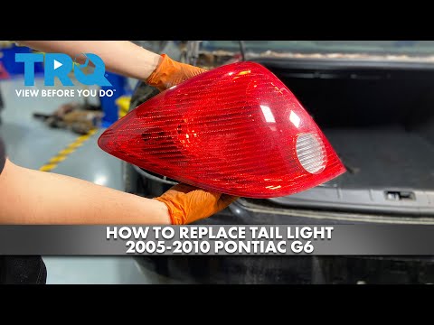 How to Replace Tail Light 2005-2010 Pontiac G6